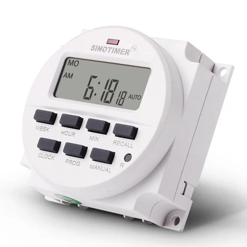 SINOTIMER Programmable Timer Switch Time Controller, Model: TM618H-4 12V