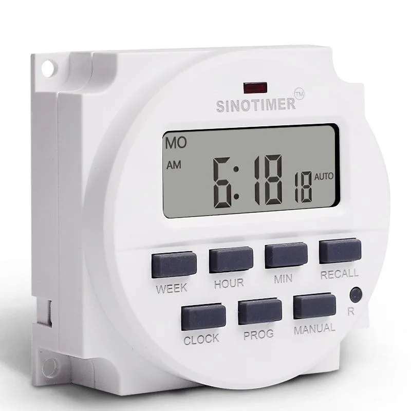 SINOTIMER Programmable Timer Switch Time Controller, Model: TM618H-4 12V