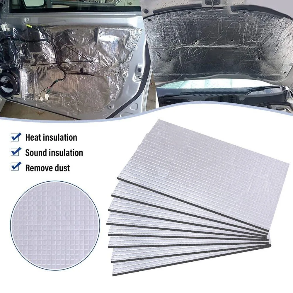 Car Thick Aluminum Foil Hood Heat And Sound Insulation Pad