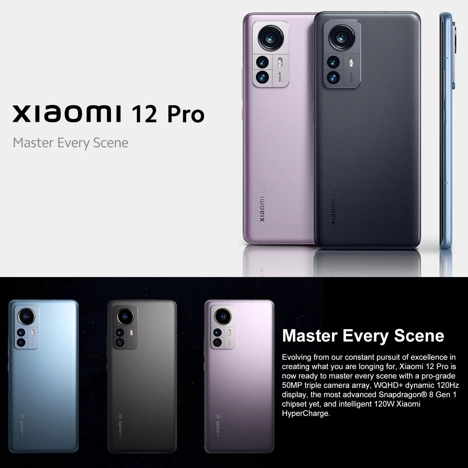 [HK Warehouse] Xiaomi 12 Pro Global EU Version, 50MP Camera, 12GB+256GB, Triple Back Cameras, Face ID & Screen Fingerprint Identification, 4600mAh Battery, 6.73 inch MIUI 13 / Android 12 Snapdragon 8 Gen 1 Octa Core up to 3.0GHz, Network: 5G, NFC(Gre
