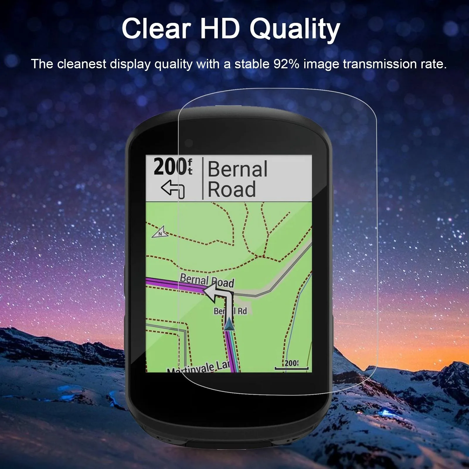 For Garmin Edge 530 0.26mm 2.5D 9H Tempered Glass Film Screen Protector
