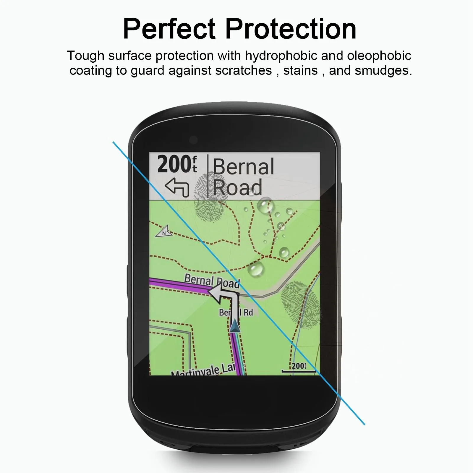 For Garmin Edge 530 0.26mm 2.5D 9H Tempered Glass Film Screen Protector