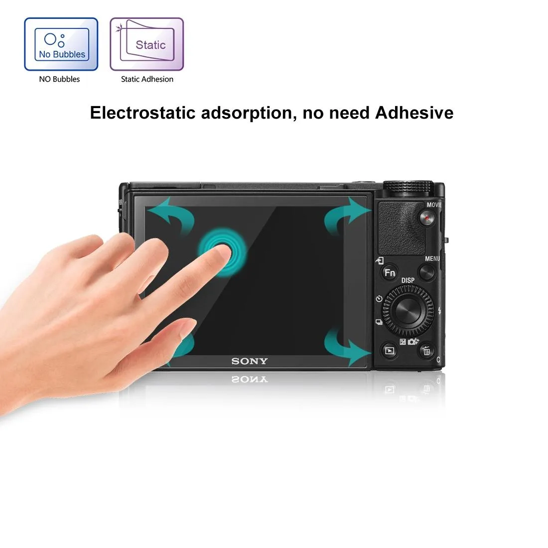 PULUZ 2.5D 9H Tempered Glass Film for Sony RX100, Compatible with Sony A9 / A7C / A7M2 / A7M2 / A7SM2 / A7III / A77 / RX1 / RX1R / RX10 / RX100/II/III/IV/V/IV / RX10IV/III/II / RX100M4 / RX100M5 / A99 / HX400 / HX300 / HX350 / A9II / RX100M7 / A7RV /