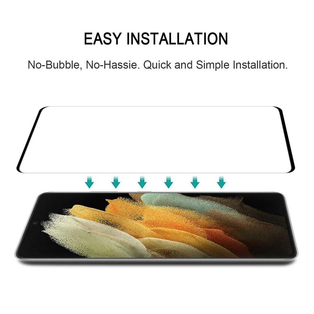 5G 3D Curved Edge Full Screen Tempered Glass Film(Black)