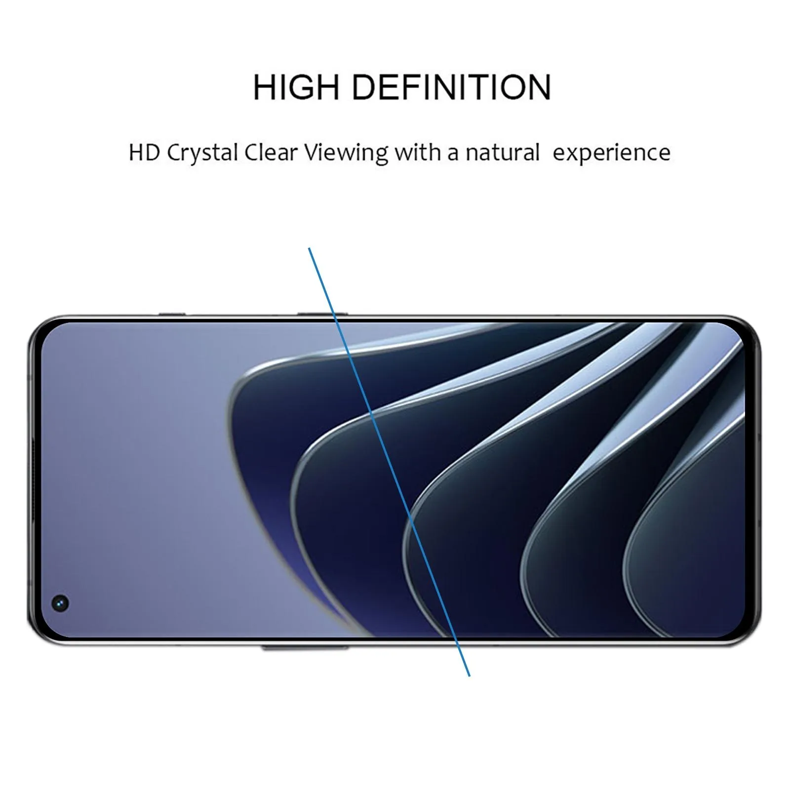 3D Curved Edge Full Screen Tempered Glass Film For OnePlus 10 Pro(Black)