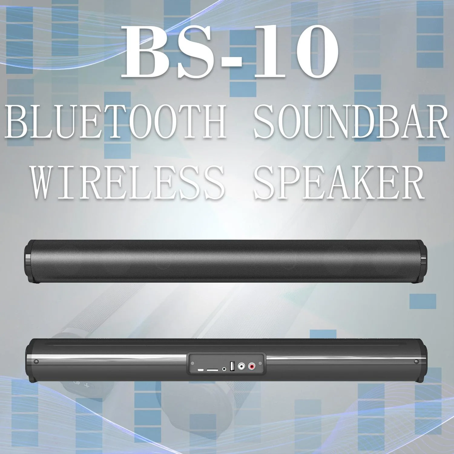Bluetooth 5.0 Speaker TV Soundbar with Remote Control(Black)