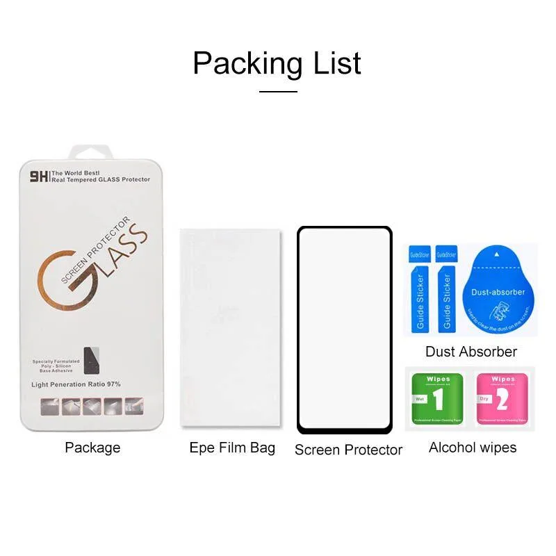 Full Glue Full Screen Tempered Glass Film(Black)