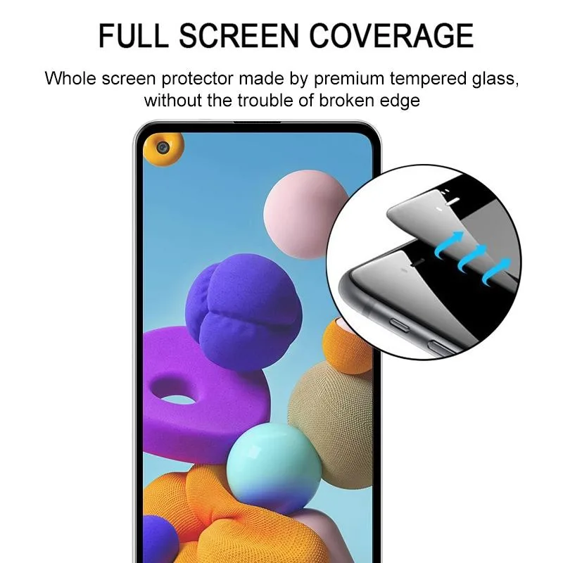 Full Glue Full Screen Tempered Glass Film(Black)