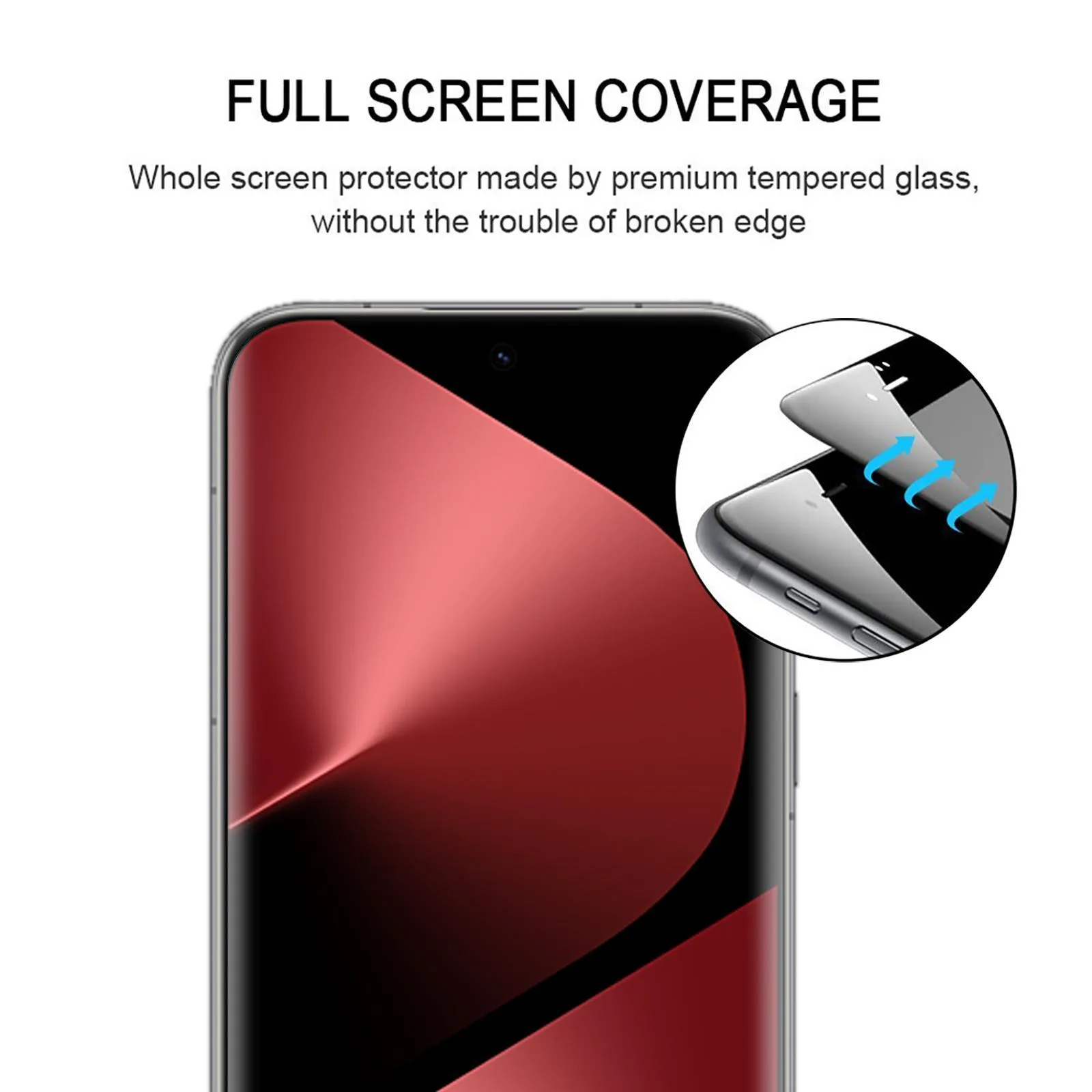 3D Curved Edge Full Screen Tempered Glass Film(Black)