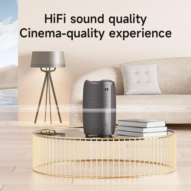 Zealot S61M RGB Rhythmic Light Karaoke Wireless Speaker, Style:Dual Mic(Black)