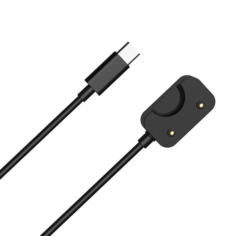 For Samsung Galaxy Fit3 SM-R390 xDfind USB-A Interface Smart Watch Charging Cable With Chip Protection, Length:1m(Black)