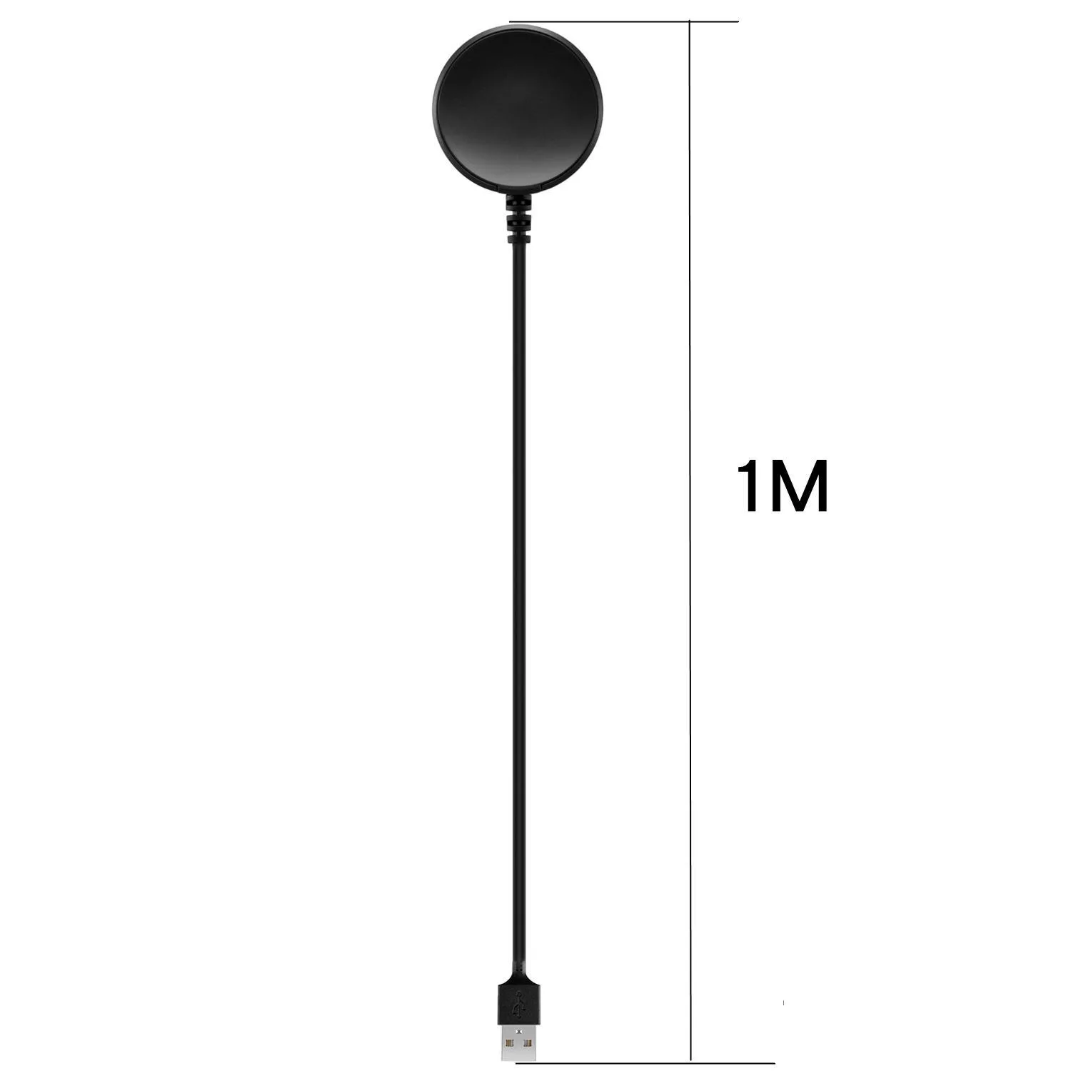 For Samsung Galaxy Watch8/Ultra 2025/7/6/5 xDfind Magnetic Smart Watch Charging Cable, USB-A Port, Length: 1m(Black)