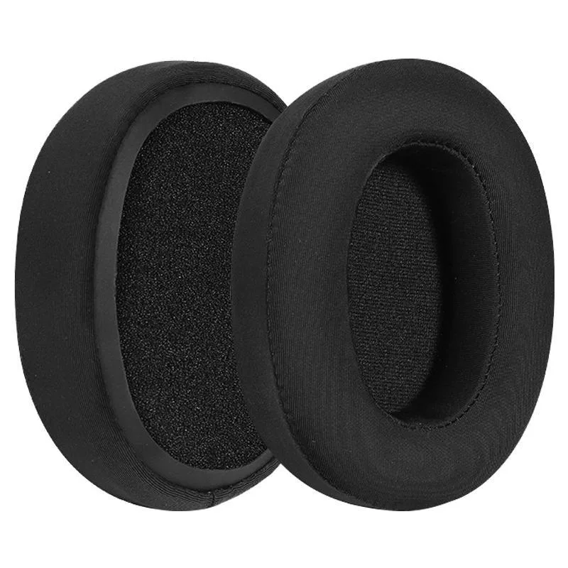 2pcs Ice Silk Cloth Earphone Replacement Earpads Pads For Skullcandy Crusher Wireless / Crusher Evo(Black)