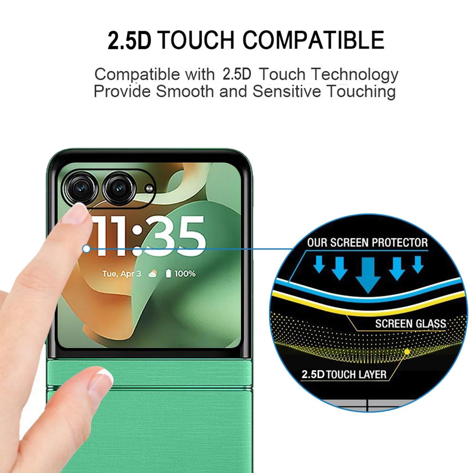 3D Hot Bending Edge Glue HD Curved Tempered Glass Film