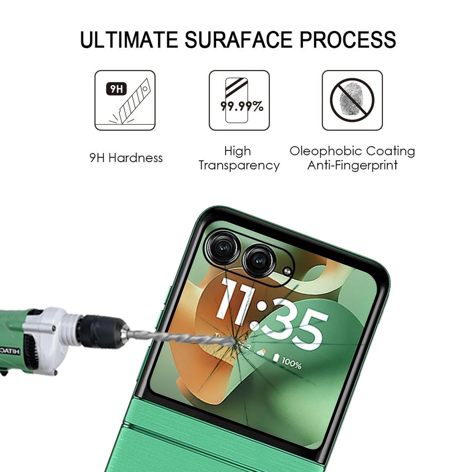 3D Hot Bending Edge Glue HD Curved Tempered Glass Film