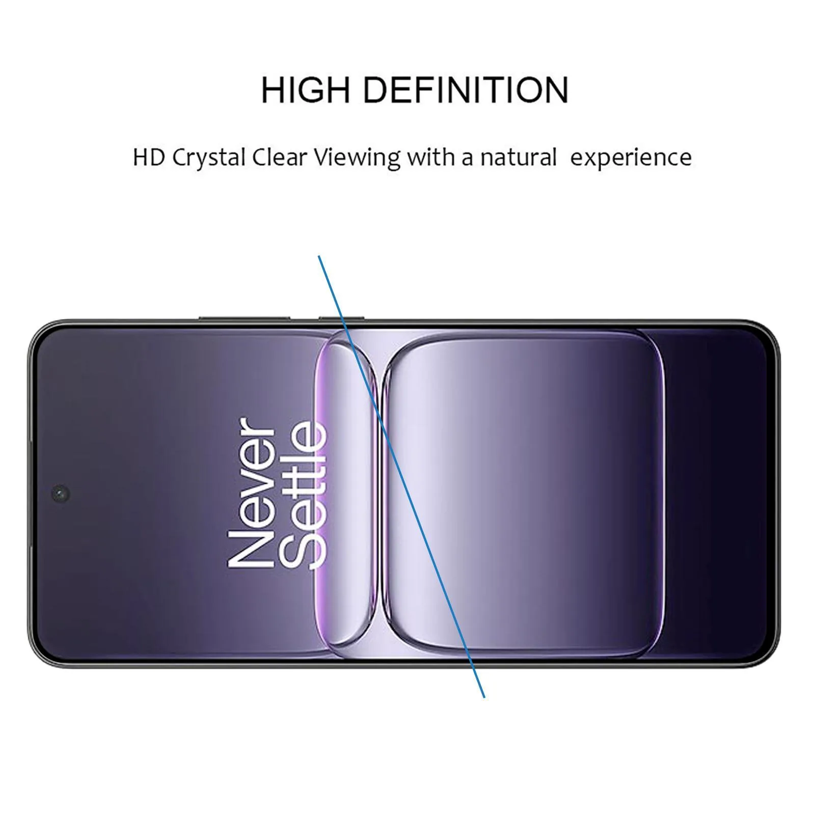 High Aluminum Full Screen Silk Printing Tempered Glass Film
