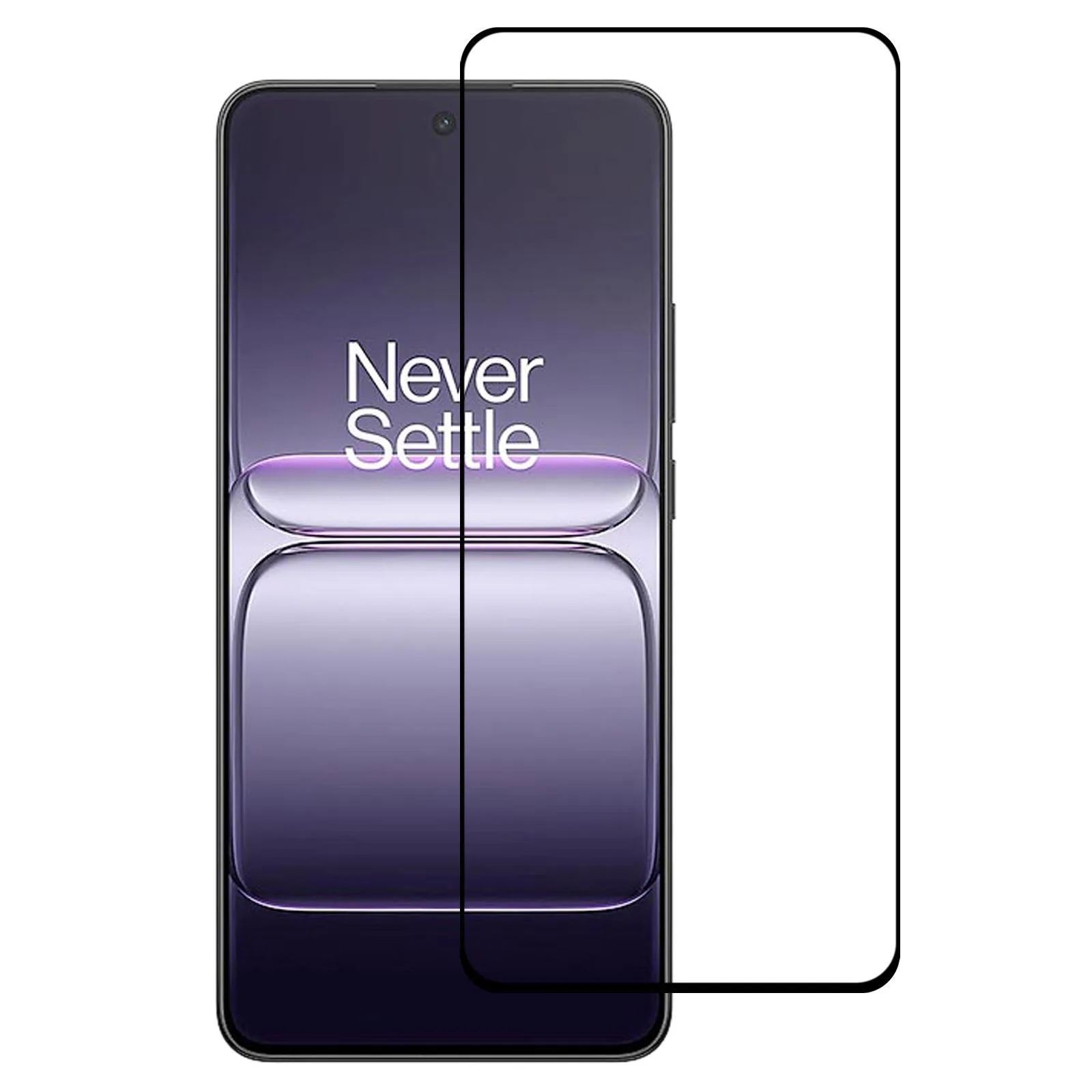 High Aluminum Full Screen Silk Printing Tempered Glass Film