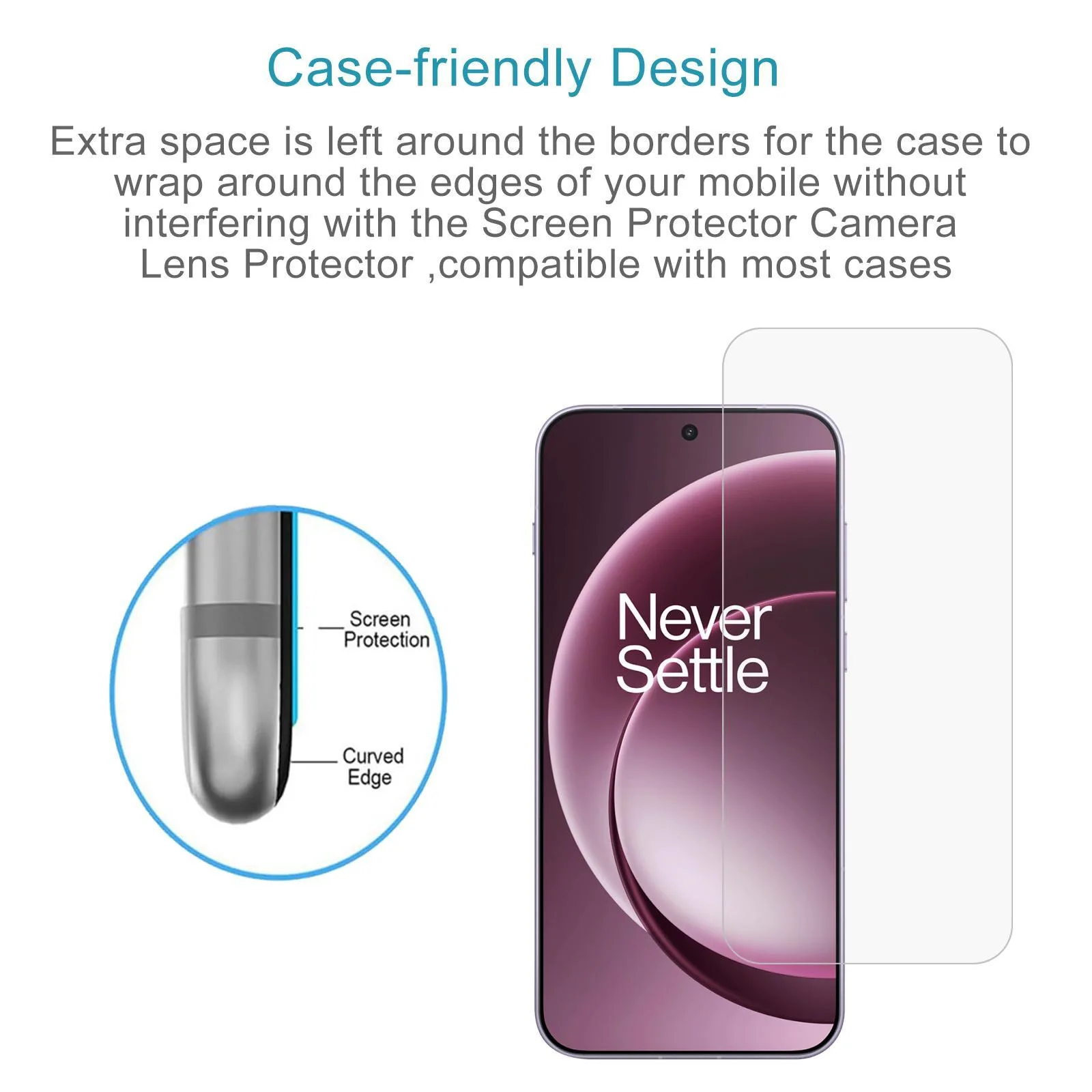 10pcs 0.18mm High Aluminum Tempered Glass Film, Support Fingerprint Unlocking