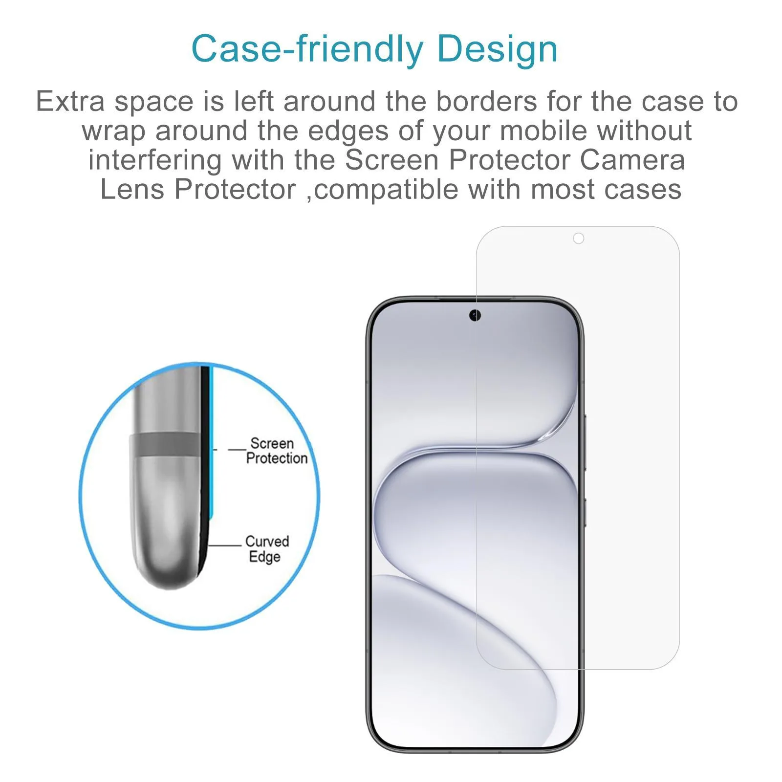 10pcs 0.18mm High Aluminum Tempered Glass Film, Support Fingerprint Unlocking
