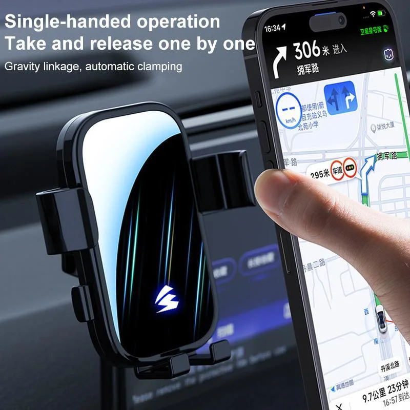 Car Screen Phone Holder Mount with Extension Arm(Black)