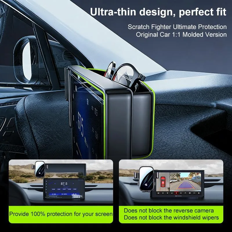 Car Screen Phone Holder Mount with Extension Arm(Black)
