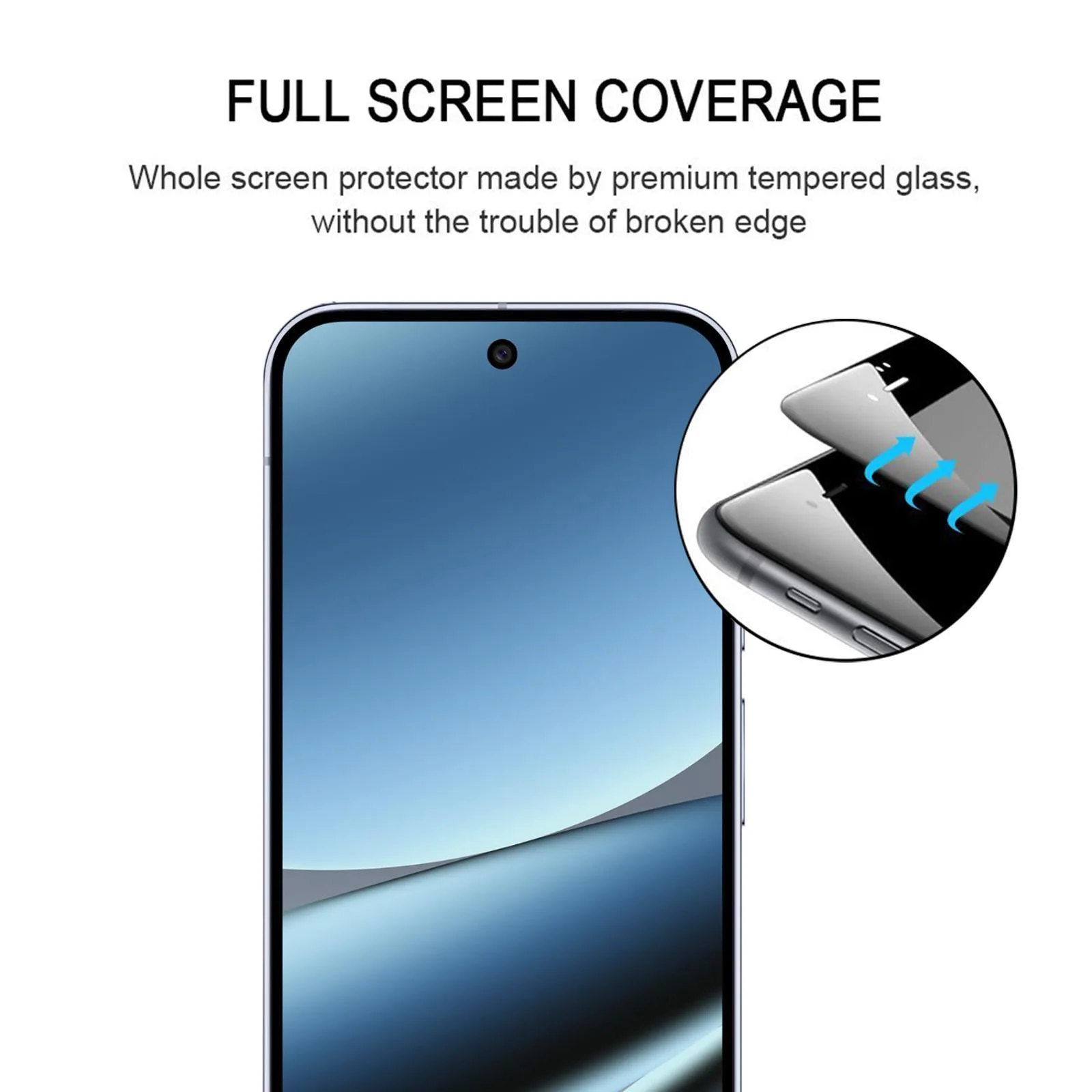 Full Glue Screen Tempered Glass Film, Support Fingerprint Unlocking