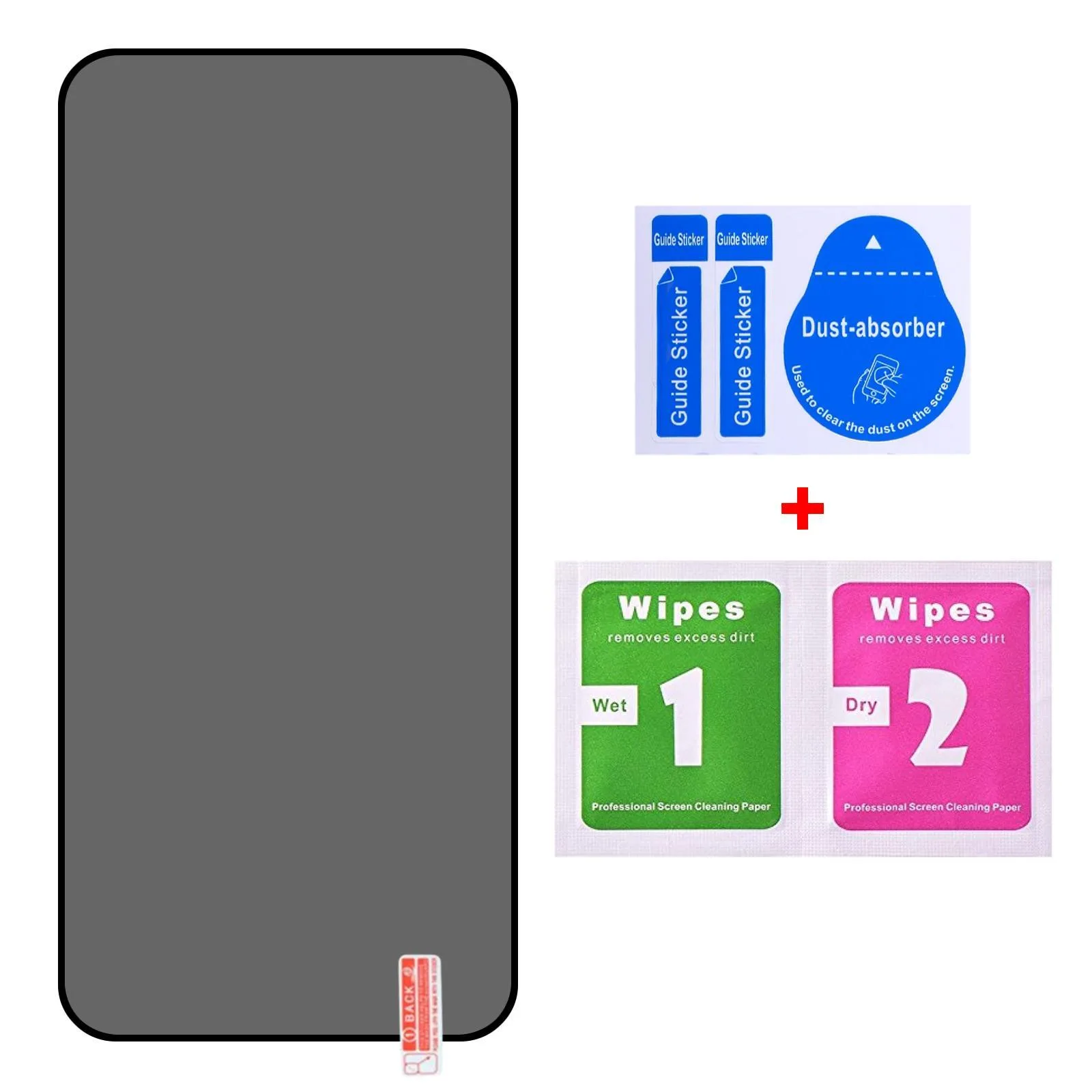 Full Cover Anti-peeping Tempered Glass Film, Support Fingerprint Unlocking