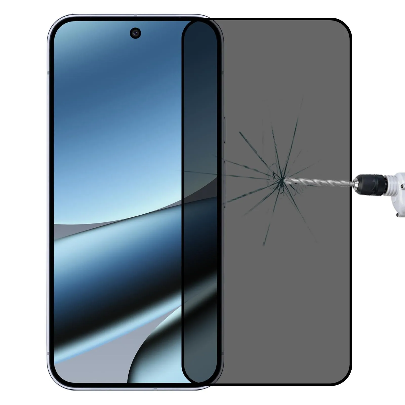 Full Cover Anti-peeping Tempered Glass Film, Support Fingerprint Unlocking