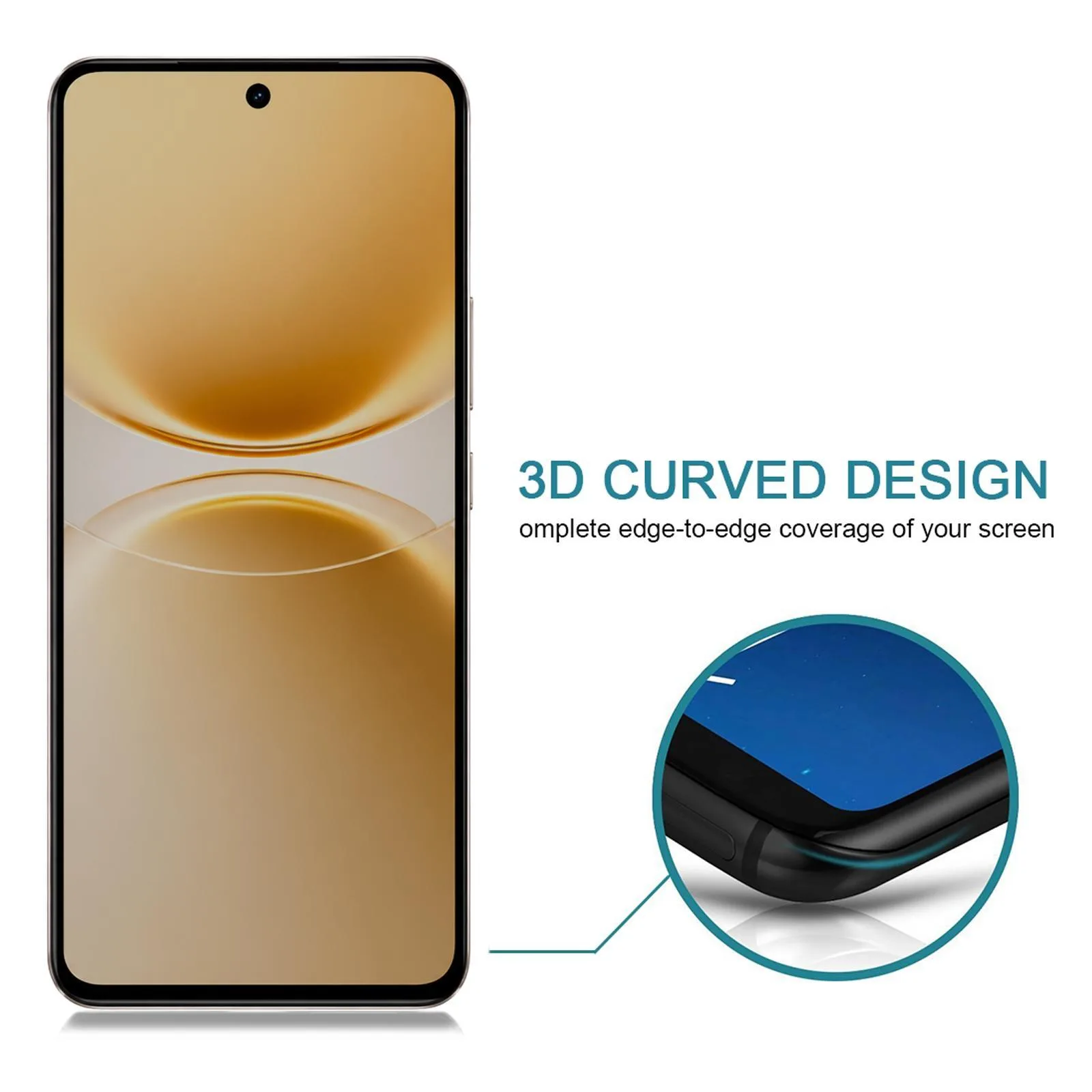 Full Cover Anti-peeping Tempered Glass Film, Support Fingerprint Unlocking