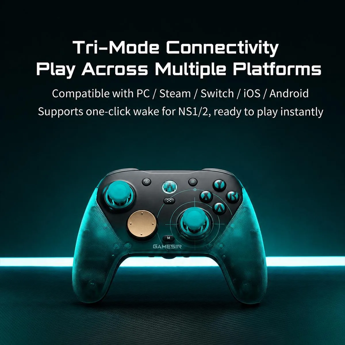 GameSir G7 Pro 8K Aimlabs Edition Tri-Mode Wireless Game Controller(Gradient Blue)