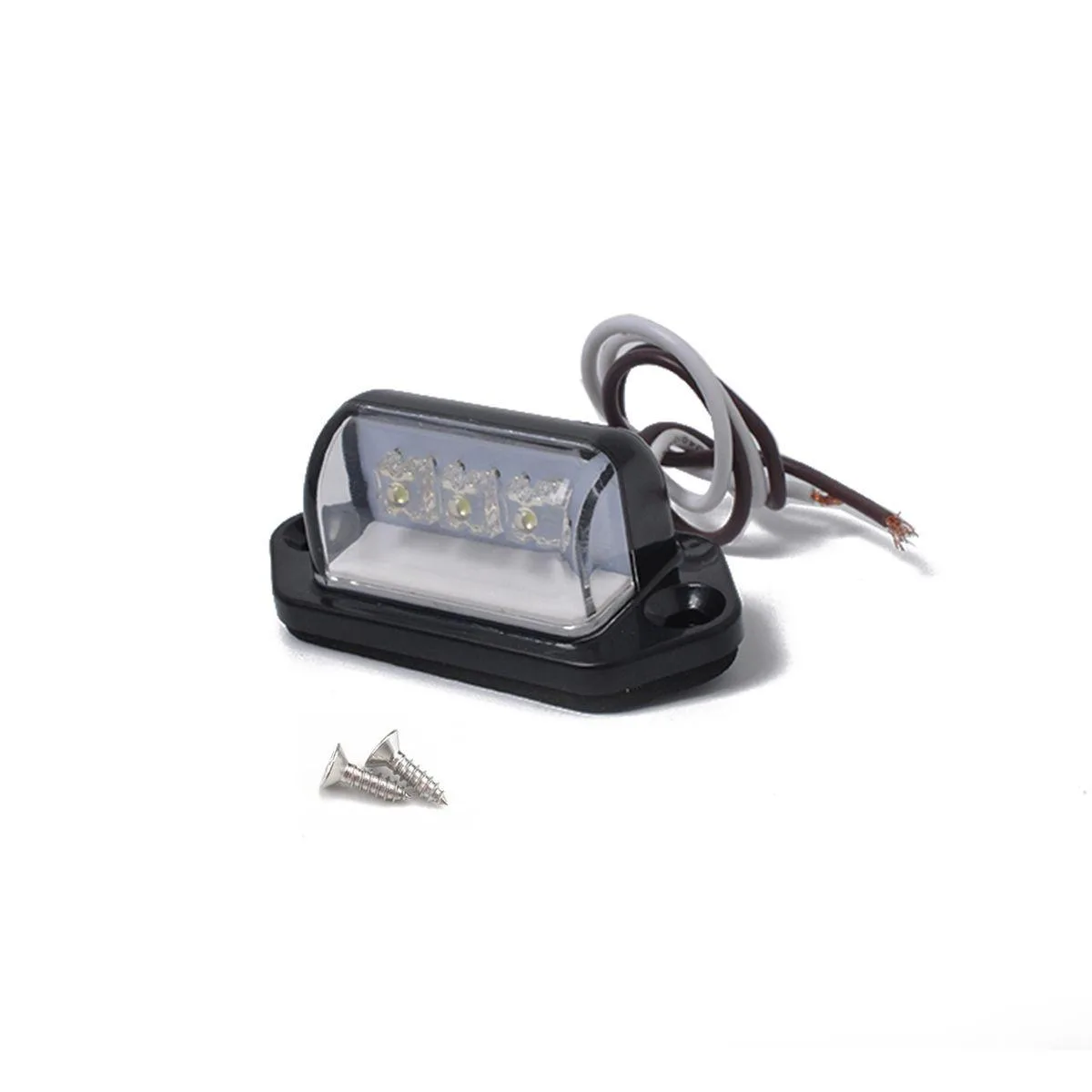 Truck Trailer Lorry 12V 3LEDs Number Licence Plate Light Rear Tail Lamp
