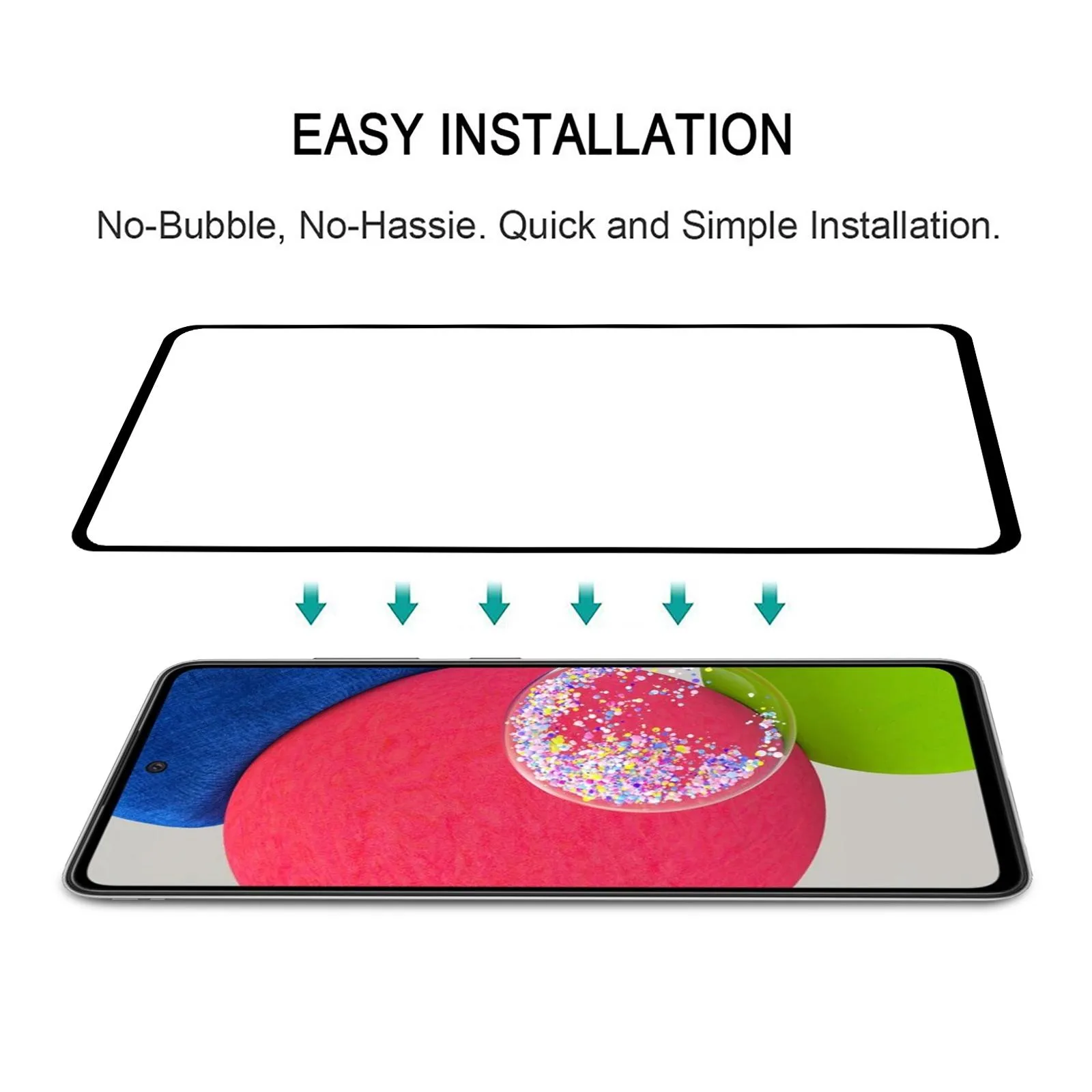 For Samsung Galaxy A52s 5G Full Glue Full Cover Screen Protector Tempered Glass Film