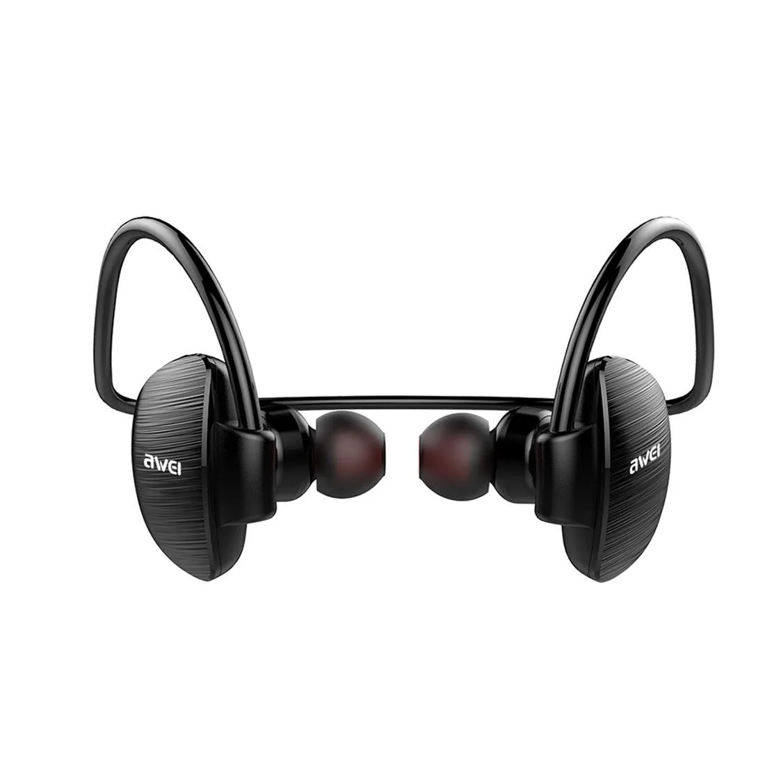 Outdoor Sports IPX4 Waterproof Anti-sweat Fashion After Hanging Design Stereo Bluetooth Earphone(Black)