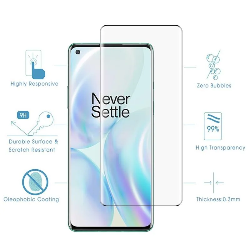9H 9D Curved Edge Tempered Glass Film(Black)