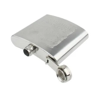 Stainless Steel Liquor & Whiskey Hip Flask (Silver)