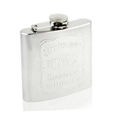 Stainless Steel Liquor & Whiskey Hip Flask (Silver)