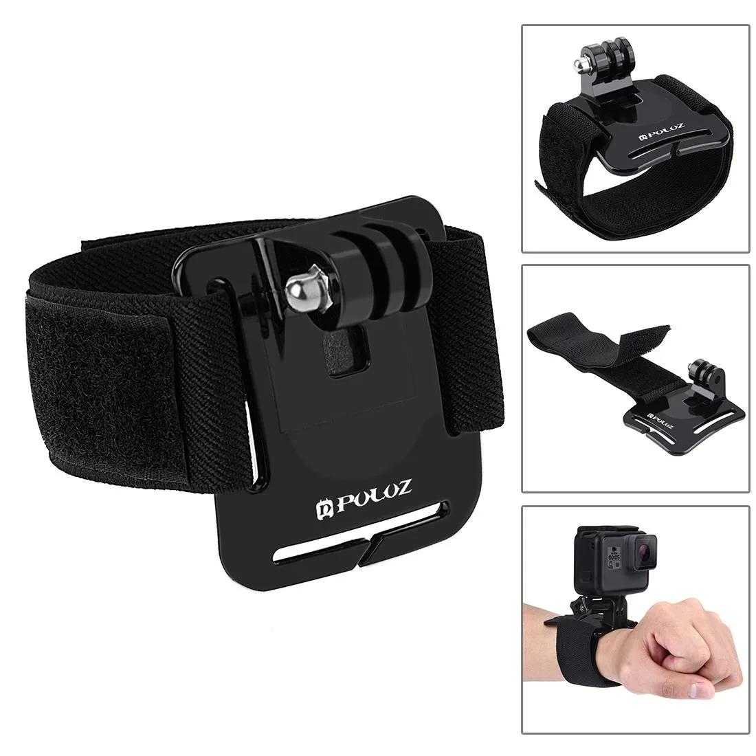 PULUZ 45 in 1 Accessories Ultimate Combo Kits with Camouflage EVA Case (Chest Strap + Suction Cup Mount + 3-Way Pivot Arms + J-Hook Buckle + Wrist Strap + Helmet Strap + Surface Mounts + Tripod Adapter + Storage Bag + Handlebar Mount + Wrench) for Go