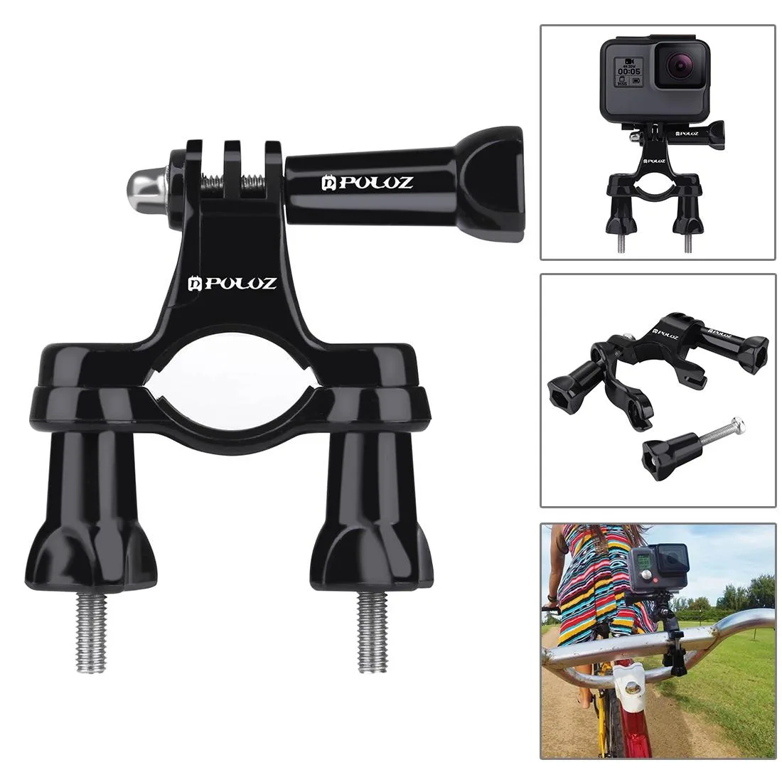 PULUZ 45 in 1 Accessories Ultimate Combo Kits with Camouflage EVA Case (Chest Strap + Suction Cup Mount + 3-Way Pivot Arms + J-Hook Buckle + Wrist Strap + Helmet Strap + Surface Mounts + Tripod Adapter + Storage Bag + Handlebar Mount + Wrench) for Go