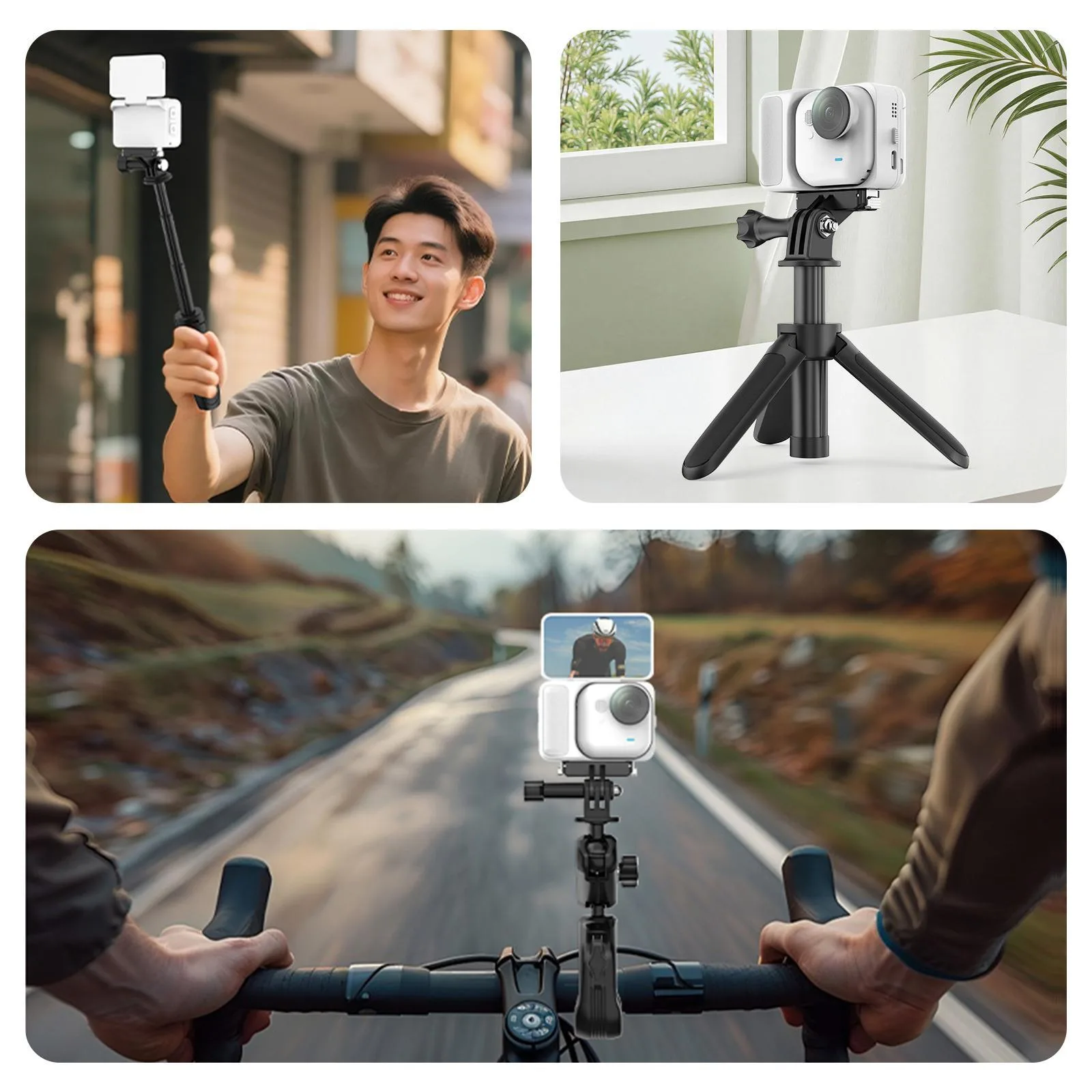 For Insta360 GO UItra PULUZ Plastic Magnetic Quick Release Base Mount (Black)