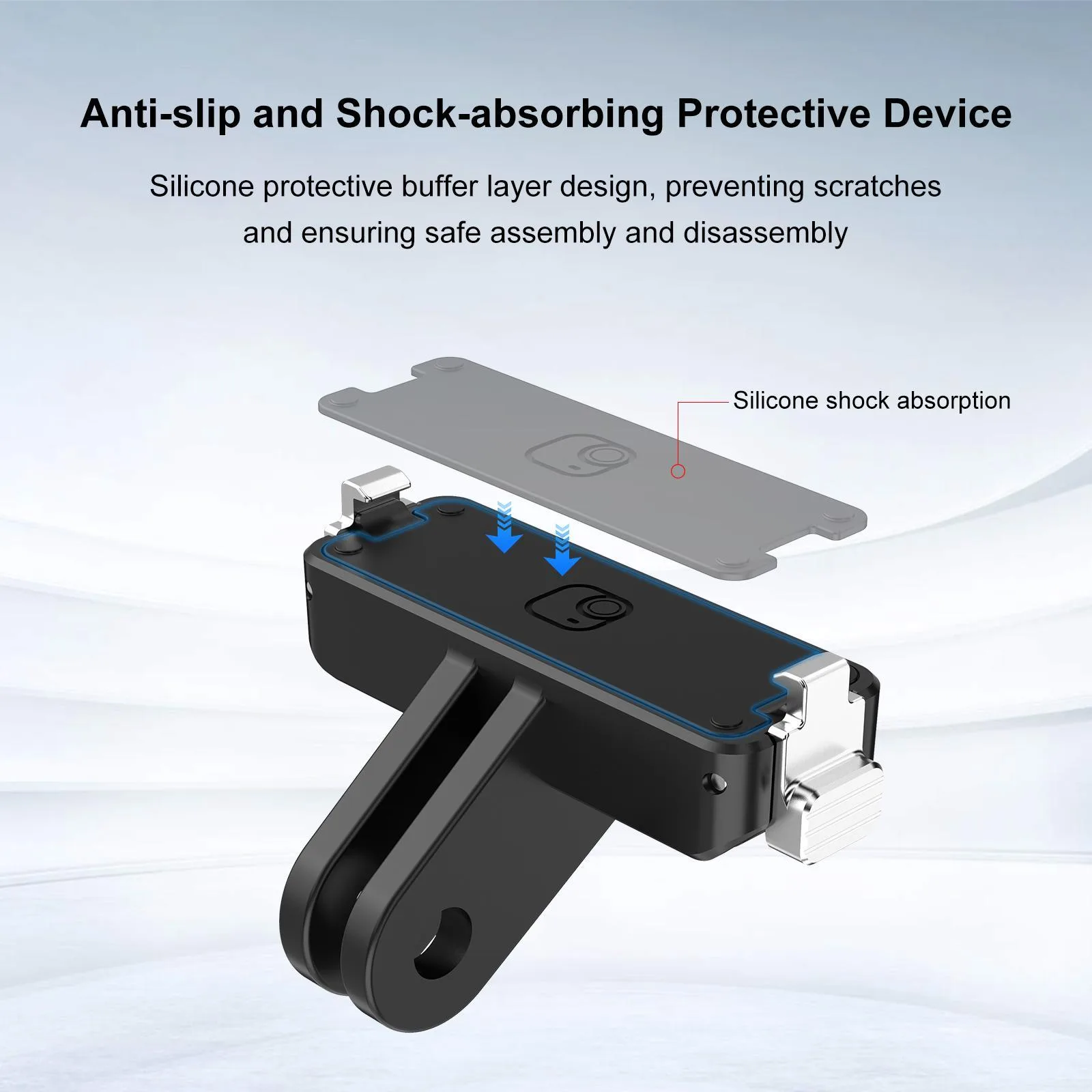 For Insta360 GO UItra PULUZ Plastic Magnetic Quick Release Base Mount (Black)