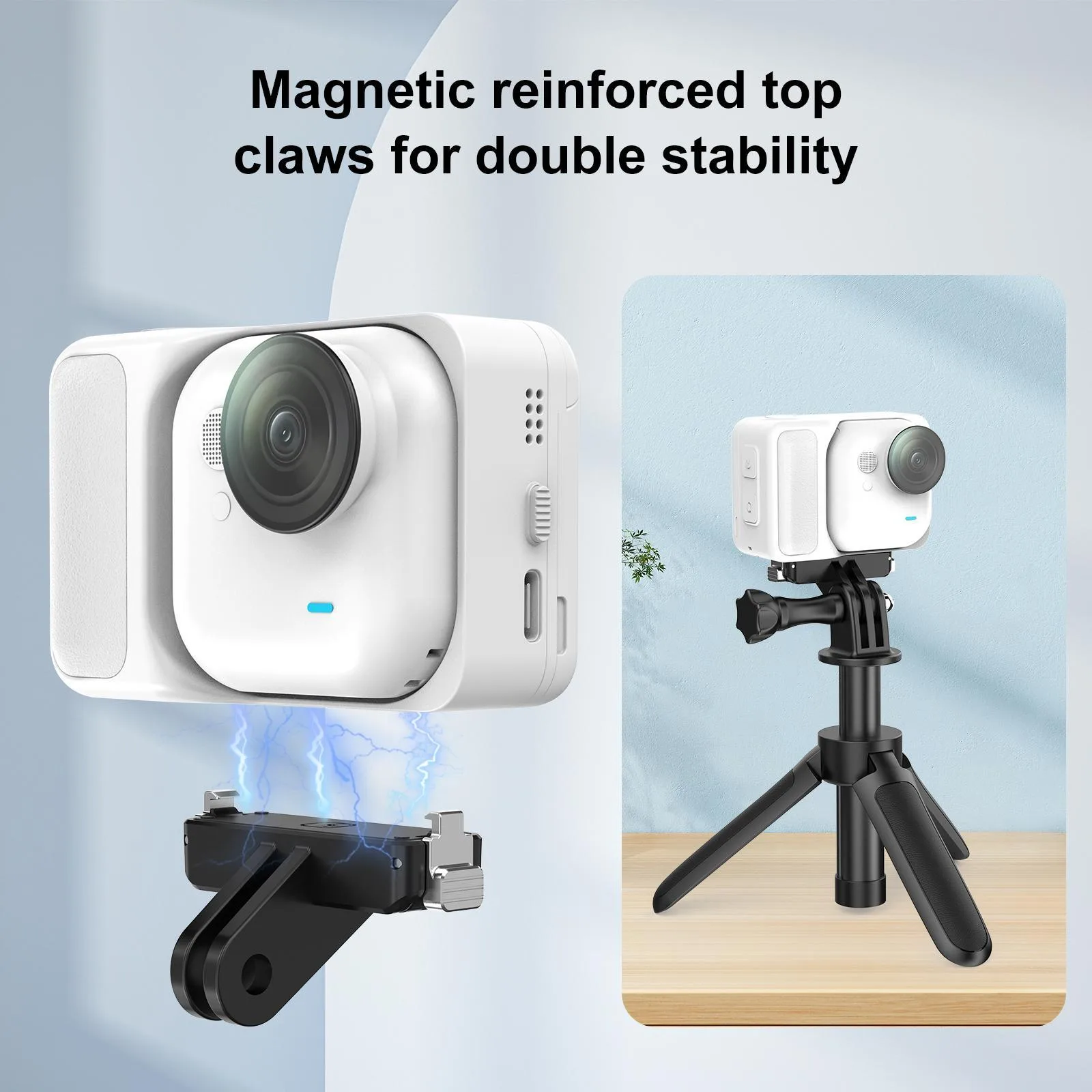 For Insta360 GO UItra PULUZ Plastic Magnetic Quick Release Base Mount (Black)