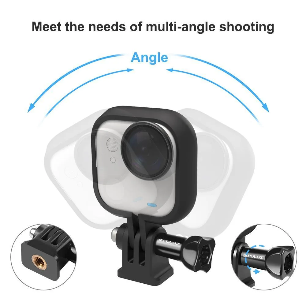 For Insta360 GO Ultra PULUZ PC Plastic Frame Adapter Base Mount (Black)
