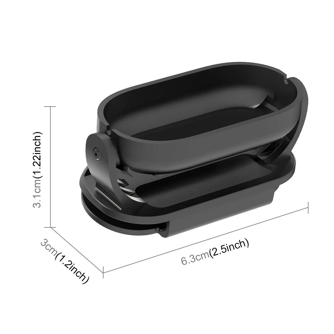 For Insta360 GO3 / GO 3S PULUZ Easy Clip Hat Clip Quick Release Clamp Magnetic Frame Fixed Mount (Black)