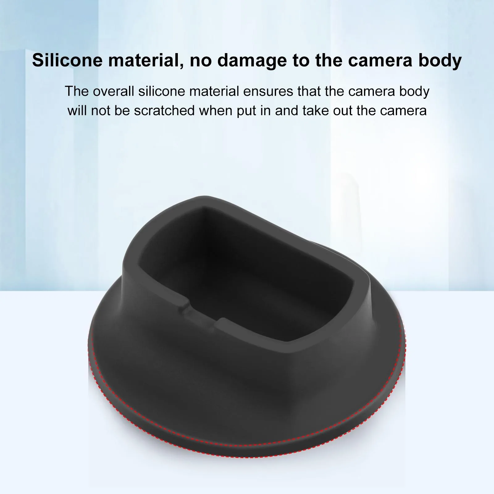PULUZ Silicone Dock Desktop Fixed Base Bracket (Black)