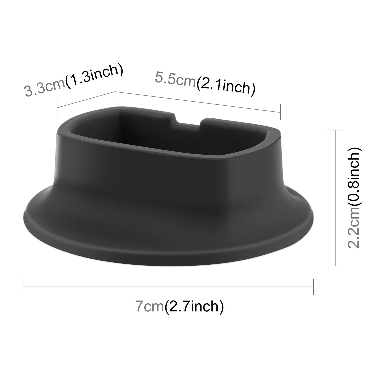 PULUZ Silicone Dock Desktop Fixed Base Bracket (Black)