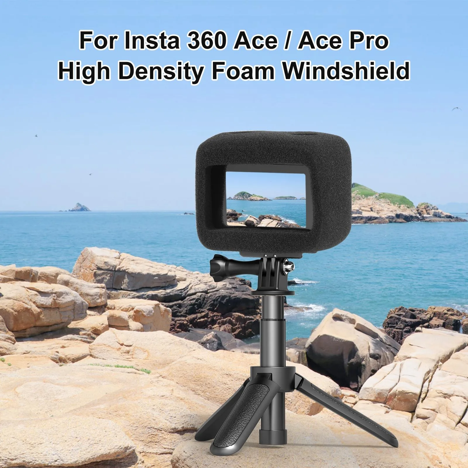 PULUZ High Density Foam Windshield (Black)