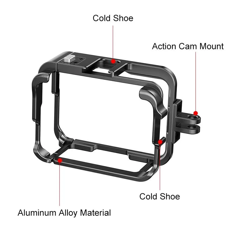 PULUZ Metal Protective Cage Adapter Frame (Black)