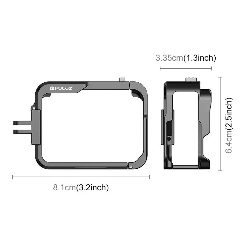 PULUZ Metal Protective Cage Adapter Frame (Black)