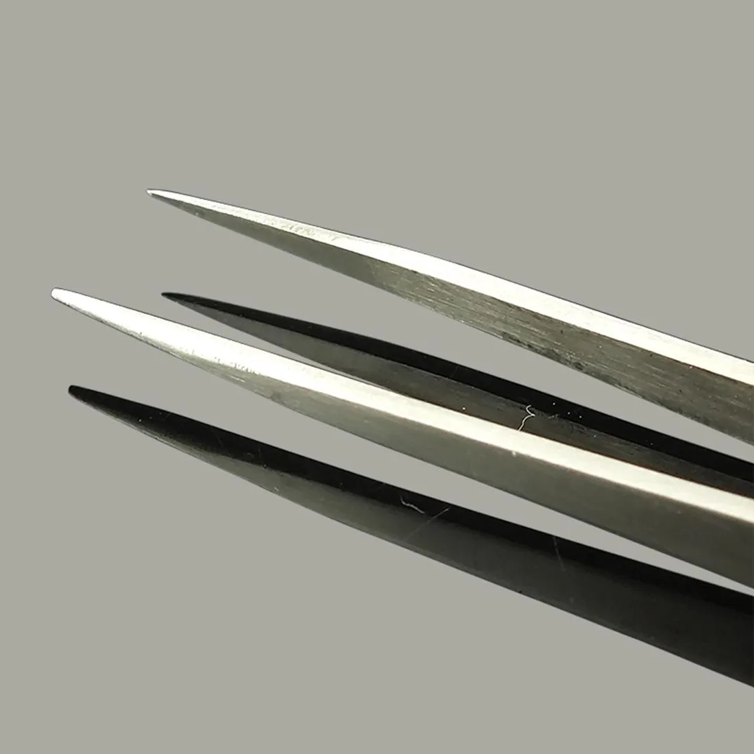 Gooi TS-11 Steel Straight Tweezers (Silver)