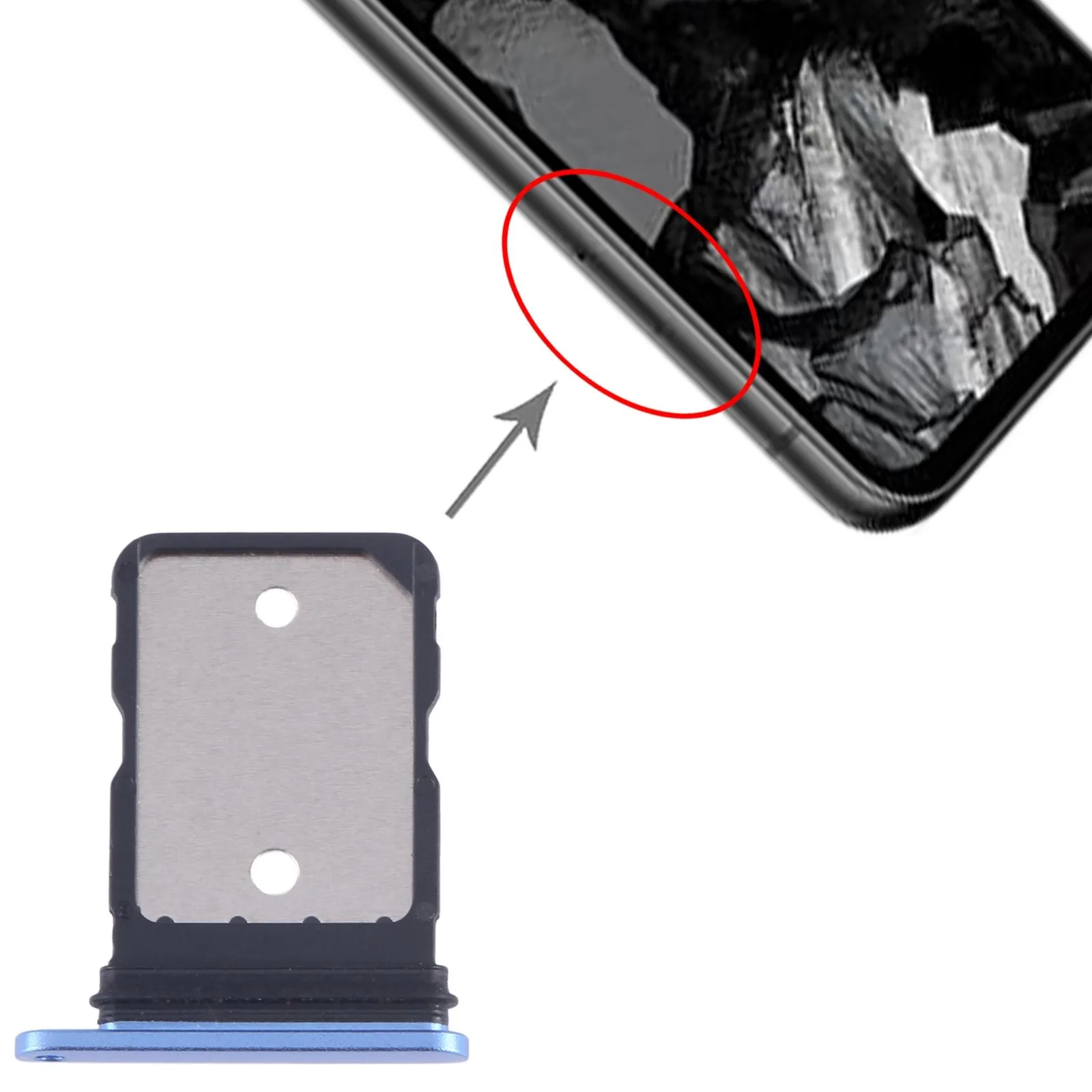 For Google Pixel 8a Original SIM Card Tray (Blue)